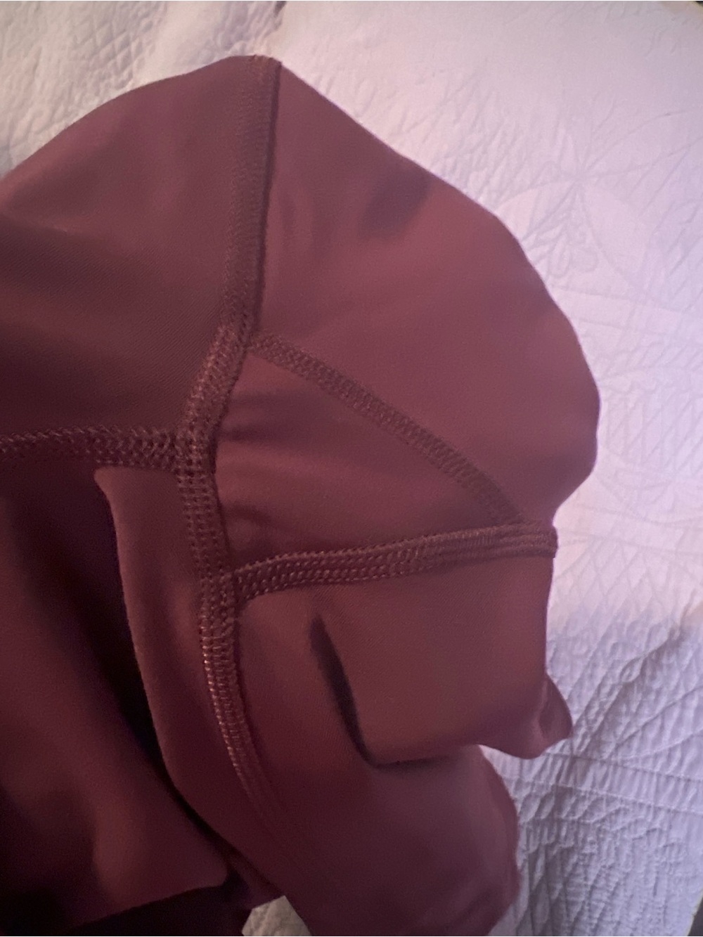 #220 Lululemon Align HR Short 6” Red Merlot Brown Size 4 NWOT - Picture 4 of 6